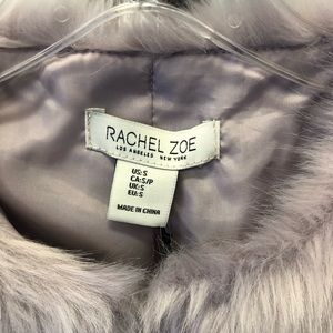NWT Rachel Zoe Faux Fur Short Coat Size Small Lilac Color